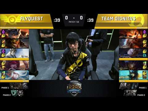 DIG vs FLY Detailed Highlights Game 1 NA LCS Worlds Qualifier 2017