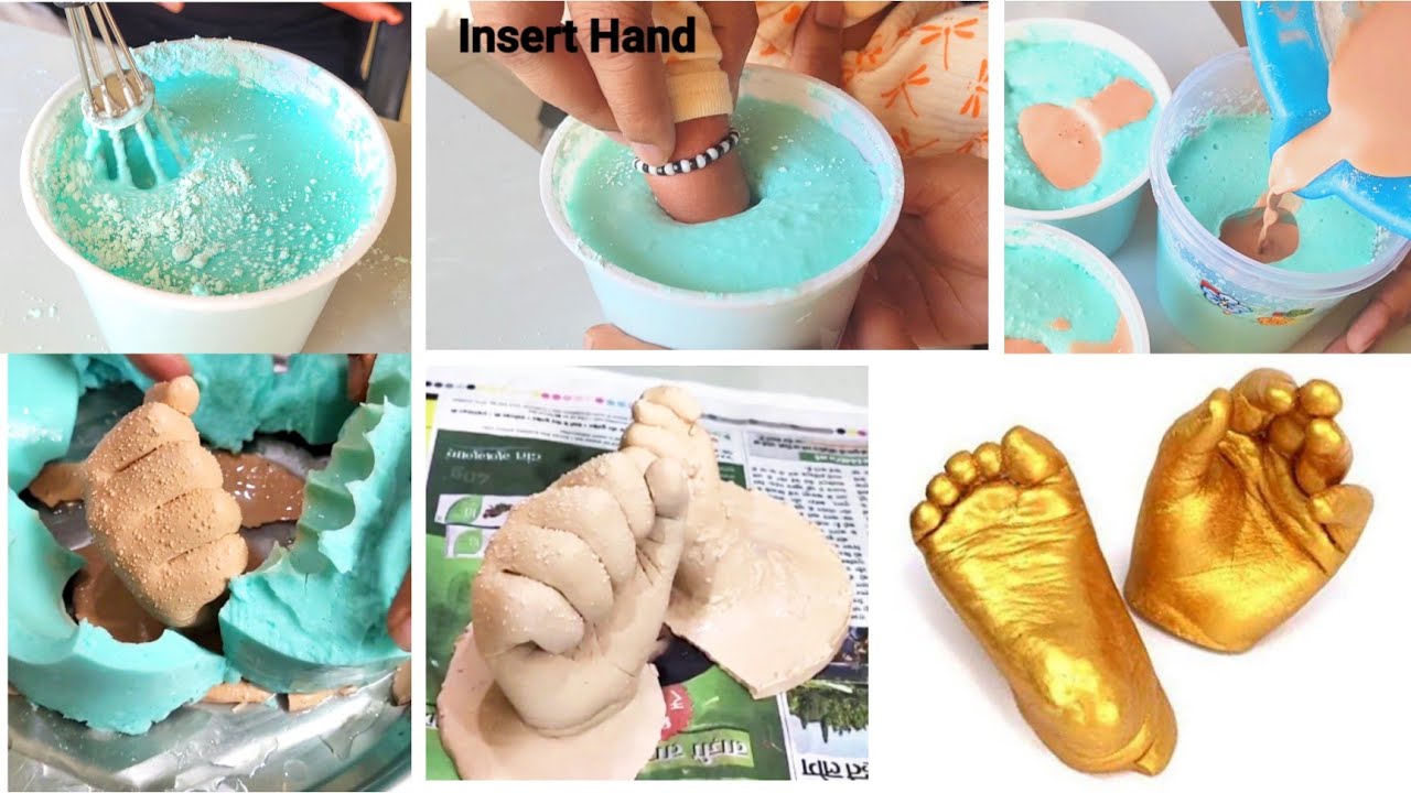 How to make 3D Hand or Foot casting of Baby || Step by step tutorial || Easy Diy & Crafts