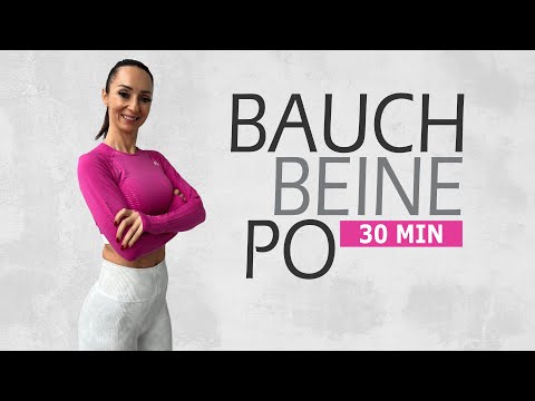 30 MIN BAUCH-BEINE-PO-WORKOUT / Burn fat & tone your body | Katja Seifried