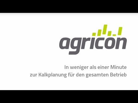 agricon | Nur 60 Sekunden - Kalkplanung für den gesamten Betrieb