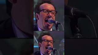 Elvis Costello performing &quot;Bama Lama Bama Loo&quot; with Bruce Thomas, Steve Nieve, &amp; James Burton.
