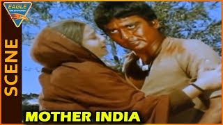 Mother India Movie  Sunil Dutt Angry On Kanhaiyala
