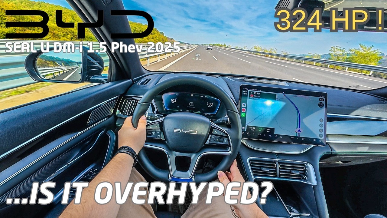 Tesla Killer or Overhyped? | 2025 BYD Seal U DM-i (324HP) 4K POV Top Speed Test