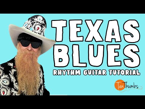 Texas Blues Style Rhythm Lesson - Guitar Tutorial with Tabs