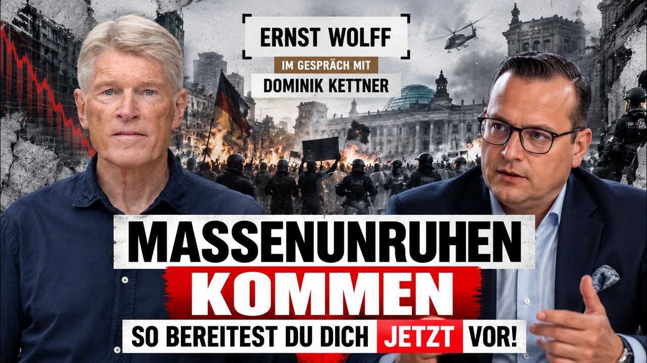 Massenunruhen kommen - so bereitest du dich JETZT vor! | Ernst Wolff im Gespräch mit Dominik Kettner