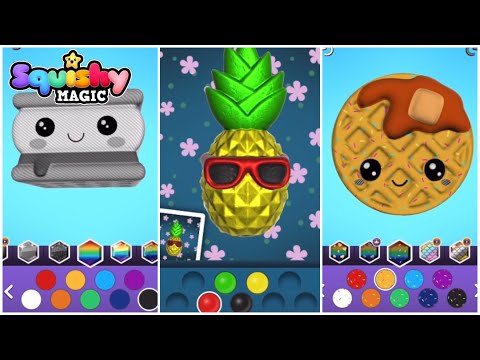 New Food Squishy Magic:3D Art Coloring & DIY Toys Maker review test gameplay APP
