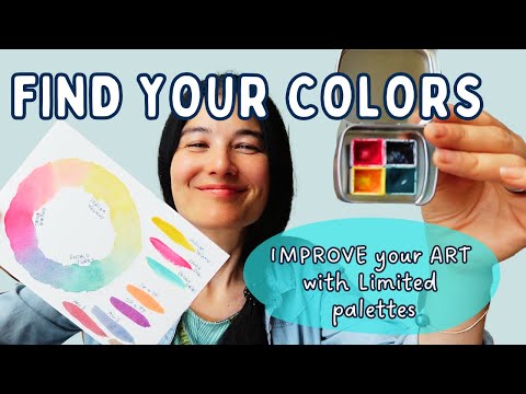 How to choose a LIMITED COLOR PALETTE / 6 exercises to find your colors / Plus my FAVORITE combo!