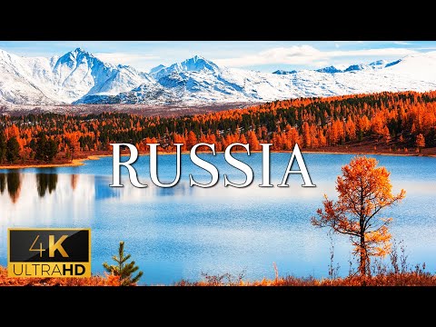 FLYING OVER RUSSIA (4K UHD) - Relaxing Piano Music With Wonderful Nature Videos For Daily Relaxation