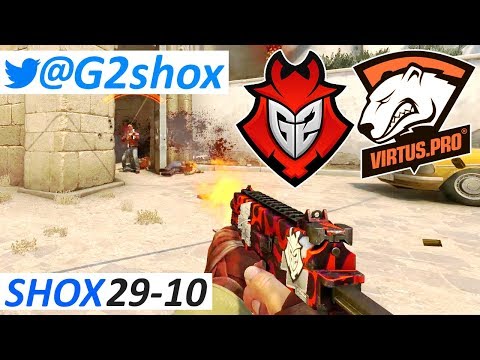 🇫🇷 shox 29-10 / G2 vs Virtus Pro - Dust2 / DreamHack Open Valencia 2018 Group B