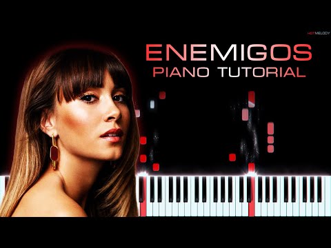 Aitana, Reik - Enemigos | Piano Cover | Instrumental Karaoke