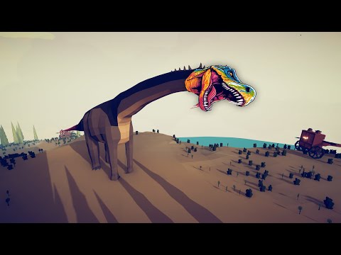 PLAGUE DINOSAUR vs Every Unit | Spartan Mountain | Totally Accurate Battle Simulator TABS