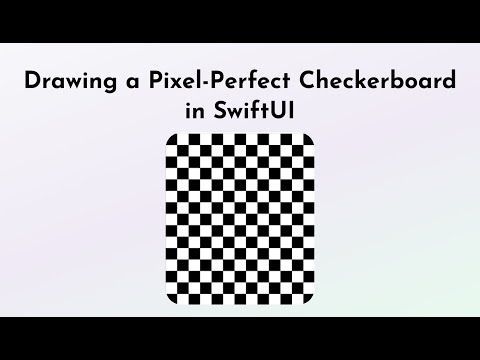 Drawing a Pixel-Perfect Checkerboard in SwiftUI