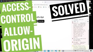 Access-Control-Allow-Origin error solved | CORS policy error Solved |2021