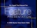 Buena Vista Home Video Filmreel Copyright Screen 2000
