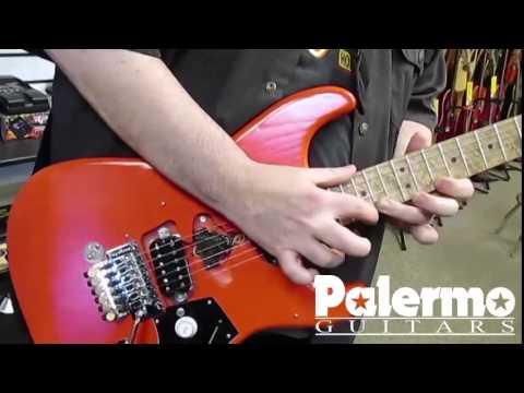 Palermo Guitars PG3 Fiesta Red with EVH Frankenstein Pickup