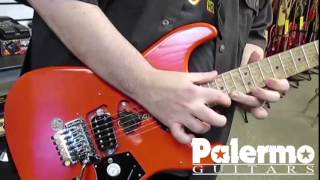 Palermo Guitars PG3 Fiesta Red with EVH Frankenstein Pickup