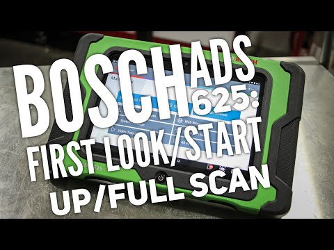 Bosch ADS 625: First Look/Start Up/Full Scan