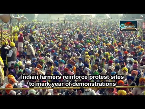 Indian farmers reinforce protest sites to mark year of demonstrations
