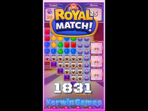Royal Match Level 1831 - No Boosters Gameplay