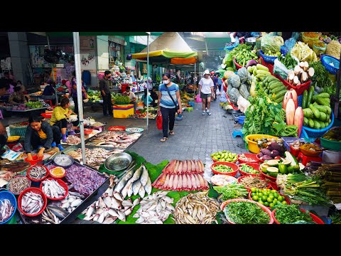World's less-known food market, massive food supplies, Cambodian wet market tour