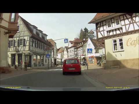 Ortsdurchfahrt im Odenwald/HP: Lindenfels (Ost rein, NW raus)