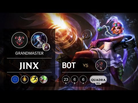 Jinx ADC vs Lucian - EUW Grandmaster Patch 9.6