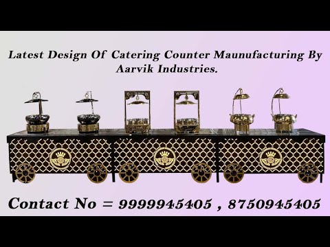 Latest Design Of Catering Counter ( Dark Brown )