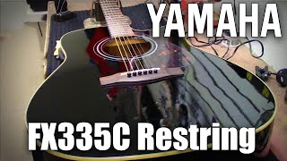 Video thumbnail for Yamaha FX335C Restring by ZIMM'S GUITARS