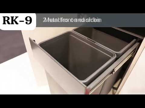 DOUBLE DUST BIN WITH SOFT CLOSE