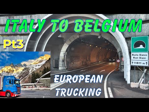 Italy Part 3 - Through Mont Blanc to Belgium