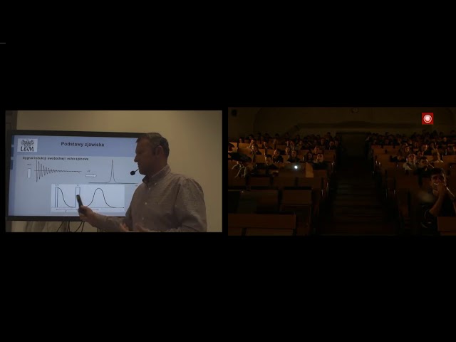 The videoconferency in polish language between NanoBioMedical Centre of Adam Mickiewicz University in Poznan and Cathedral of Chemistry in the Faculty of Wood Technology in Poznan University of Life Sciences
Speaker: Dr. Tomasz Zalewski, MRI Laboratory in NanoBioMedical Centre