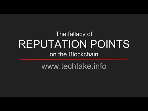 The fallacy of Reputation Points on the Blockchain
