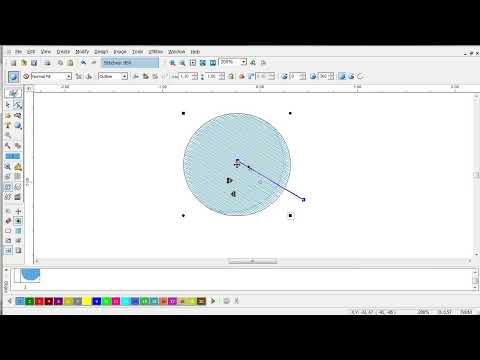 Embroidery Software EOS v.3 plus Tutorials – Geometric Shape Circle