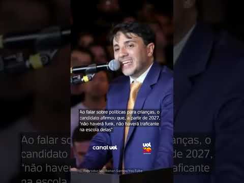 Renan Santos chama Moro de “vassalo” e promete acabar com facções e funk nas escolas