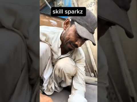 Edible Work | Big Metal Plate Cutting with Local Hand Cutter | Amazing Technique