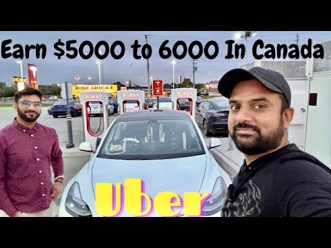 Uber Driver Income In Canada | Driving Uber with Tesla | Part Time Vs Full Time Uber | Canada Vlog
