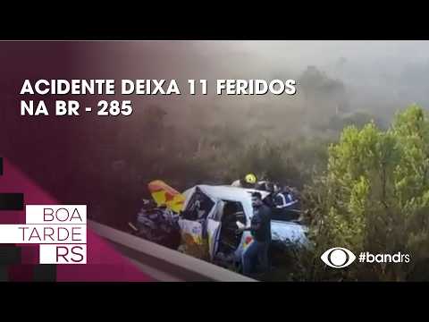 Acidente deixa 11 feridos na BR - 285