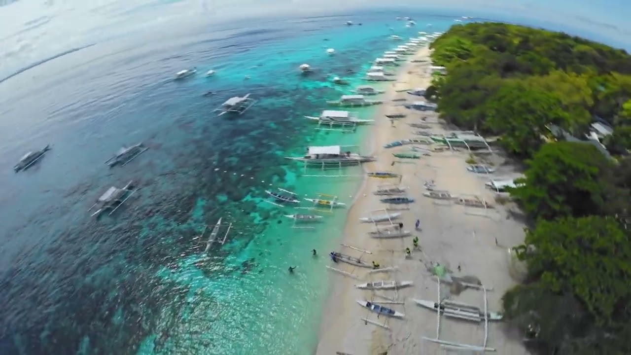 Discover the enchanting aerial vistas of Balicasag Island.