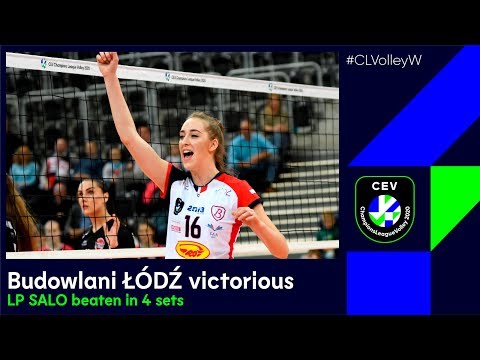 #CLVolleyW | Budowlani ŁÓDŹ win against LP SALO in leg 1 of Round 4