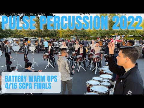 Pulse Percussion 2022 - Battery Warm Ups - 4/16 SCPA Finals