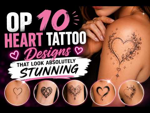 3 Name Heart Tattoo
