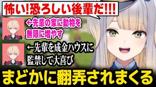 【あらなみマイクラ】まどちゃに監禁されたり、自宅に動物を勝手に無限に増やされ翻弄されまくる栞葉るり【にじさんじ】