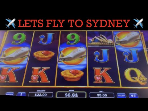 LETS FLY TO SYDNEY ✈️ JET SETTER GOLD SLOT MACHINE 🎰 POKIE WINS