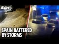 One person was killed and others missing as a result of floods that struck southern Spain..video