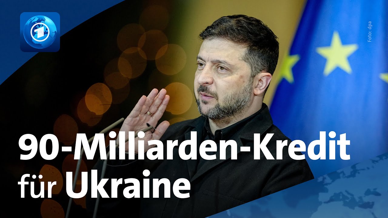 Kein Geld aus Russland: EU gibt der Ukraine 90-Milliarden-Kredit