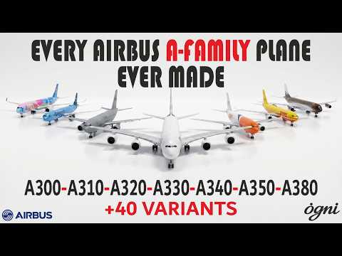 Every Airbus A-Family Airliner Ever Made — A220 to A380, All Variants Explained