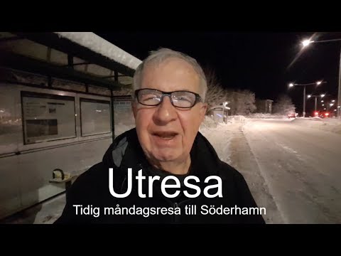 2019-02-04 MÅNDAGSRESA TILL SÖDERHAMN - Resa med ett alldeles för tidigt tåg