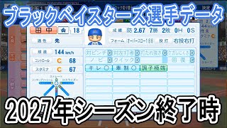 【パワプロ2021】ブラックベイスターズ2027年シーズン終了時選手データ