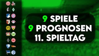 Bundesliga Tipps | 9 Spiele 9 Prognosen | 11. Spieltag
