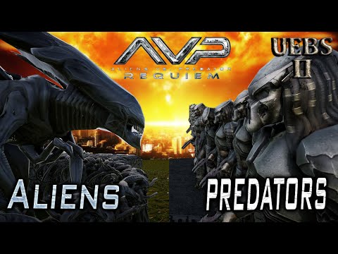 Aliens VS Predators Requiem  | Ultimate Epic Battle Simulator 2